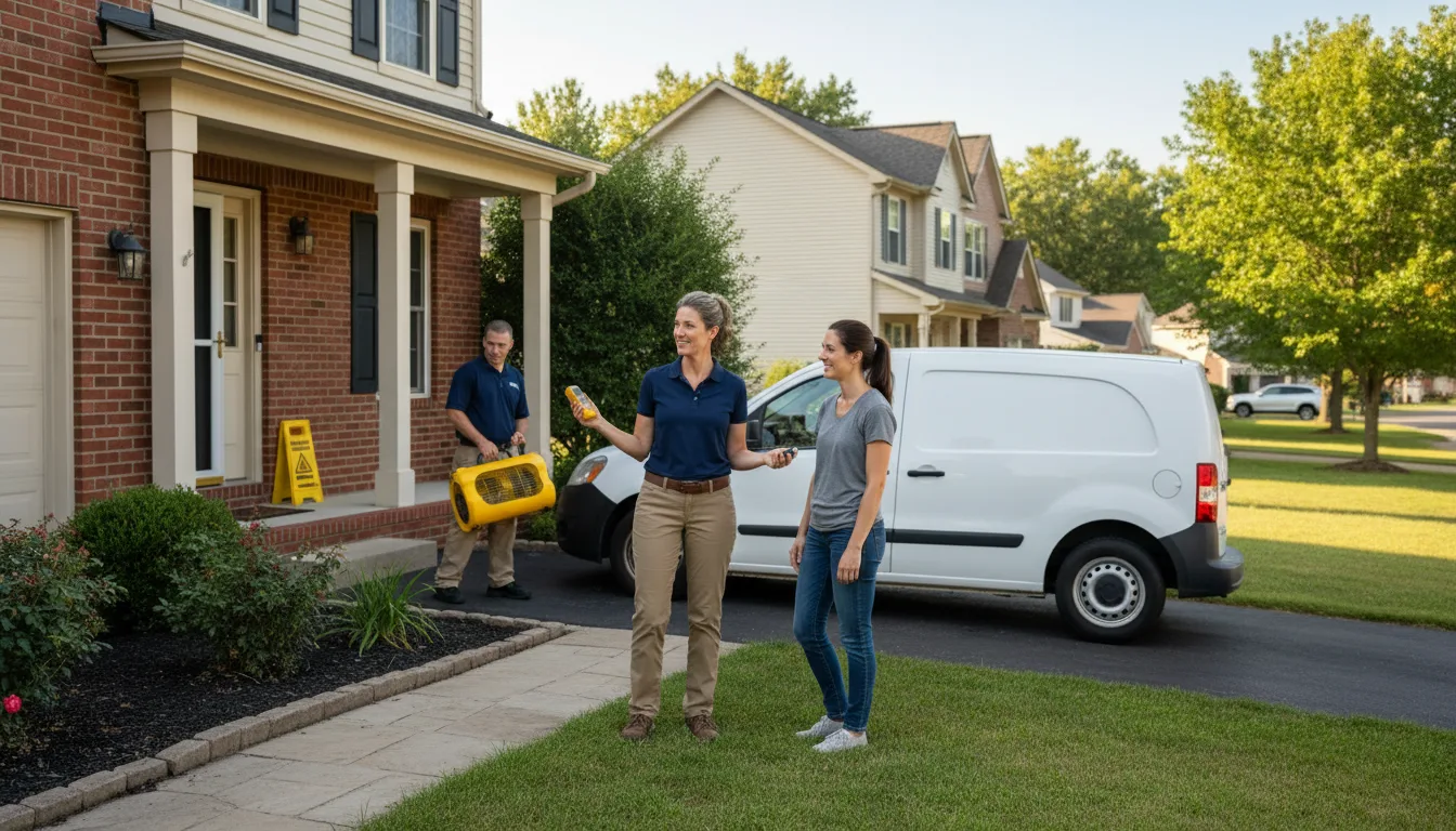 Water restoration image for Water Damage & Restoration Services in Peru, KS